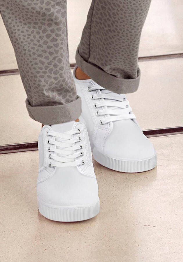 Lascana Sneakers van textiel veterschoen vrijetijdsschoen
