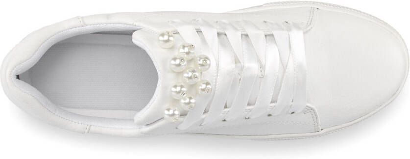 Lascana Sneakers met parels veterschoenen vrijetijdsschoenen vegan