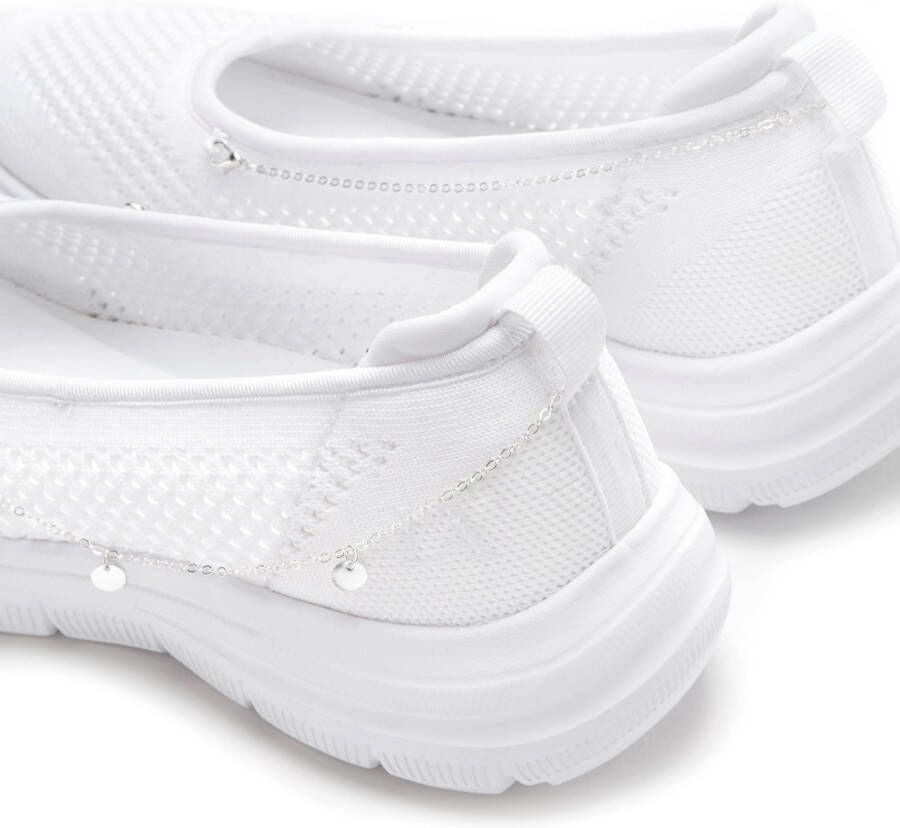 Lascana Sneakers Slip-On sneaker slipper ballerina lage schoen VEGAN