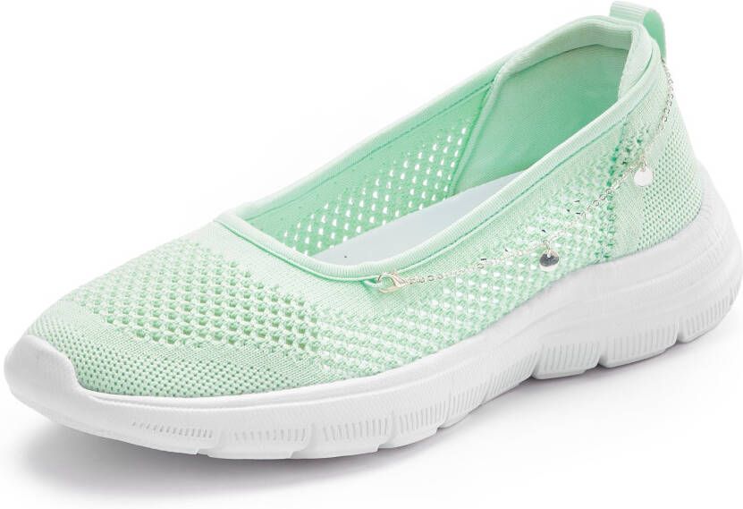 Lascana Sneakers Slip-On sneaker slipper ballerina lage schoen VEGAN