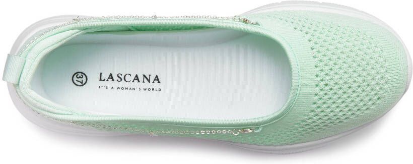 Lascana Sneakers Slip-On sneaker slipper ballerina lage schoen VEGAN