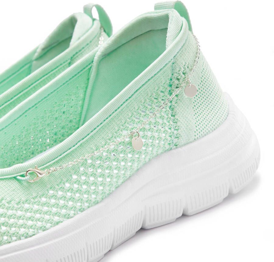 Lascana Sneakers Slip-On sneaker slipper ballerina lage schoen VEGAN