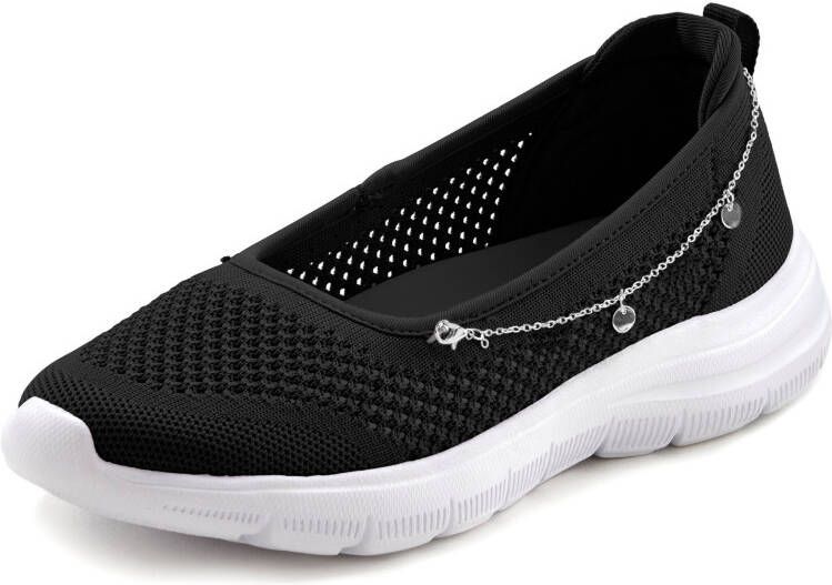 Lascana Sneakers Slip-On sneaker slipper ballerina lage schoen VEGAN