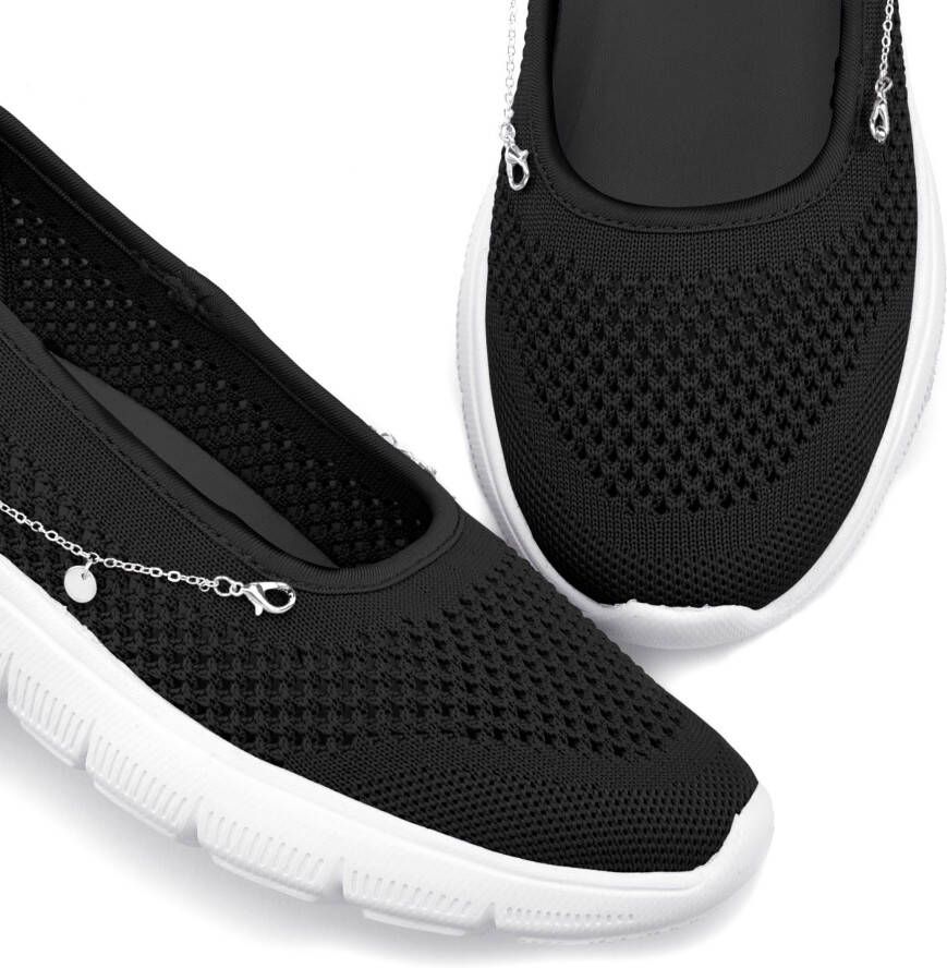 Lascana Sneakers Slip-On sneaker slipper ballerina lage schoen VEGAN