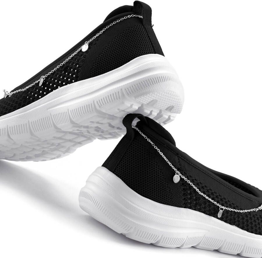 Lascana Sneakers Slip-On sneaker slipper ballerina lage schoen VEGAN
