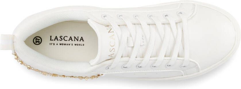 Lascana Sneakers modieus ketting-element veterschoenen vrijetijdsschoenen vegan