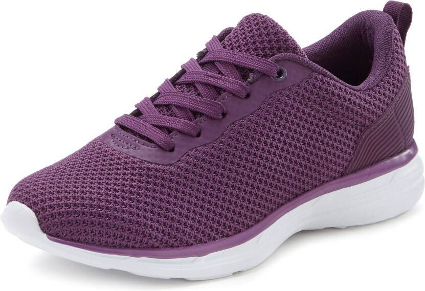 Lascana Sneakers Veterschoen lage schoen vrijetijdsschoen ultralicht VEGAN