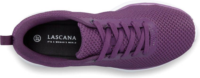 Lascana Sneakers Veterschoen lage schoen vrijetijdsschoen ultralicht VEGAN