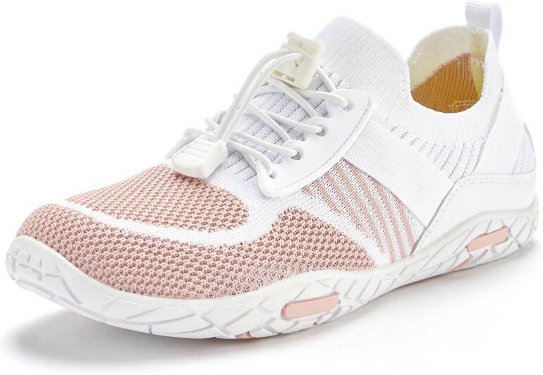 Lascana Sneakers Vrijetijdsschoen lage schoen superlicht platte flexibele zool VEGAN
