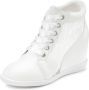 Lascana Sneakers Laarsjes Vrijetijdsschoen lage schoen met ingebouwde sleehak puntdetails - Thumbnail 3