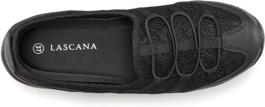 Lascana Sneakers Vrijetijdsschoen lage schoen lichte slipper slip-on sneaker VEGAN
