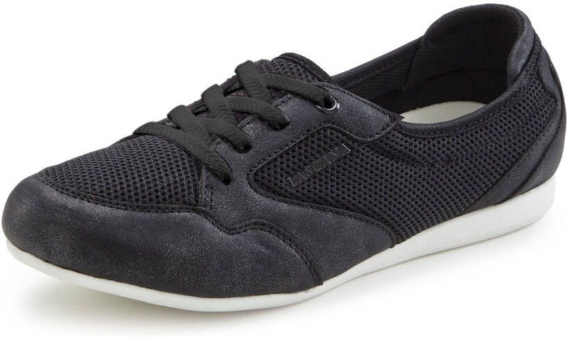 Lascana Sneakers Vrijetijdsschoen lage schoen in modieuze mesh-look VEGAN