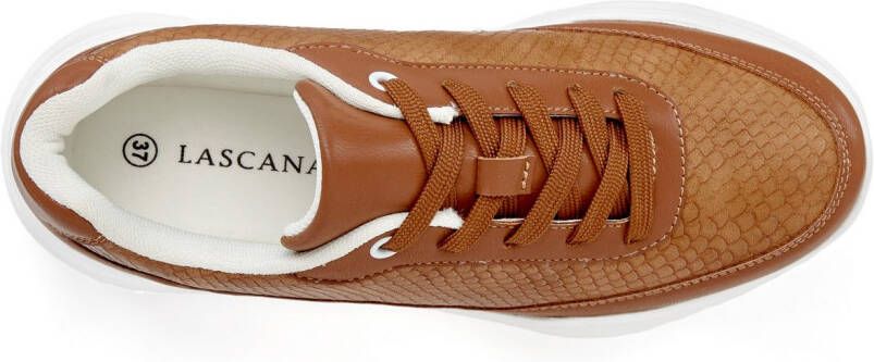 Lascana Sneakers Lage schoen sportschoen lichte chunky zool VEGAN