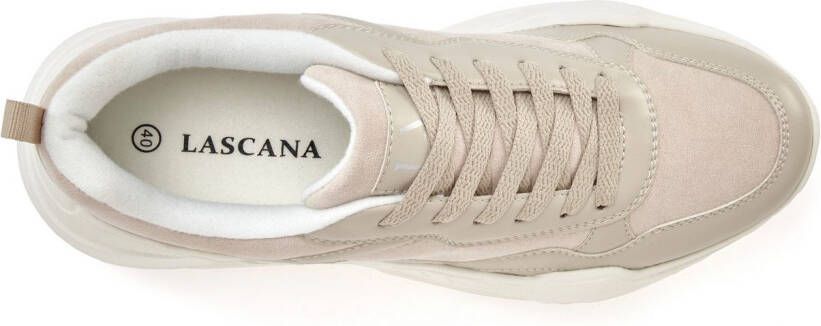 Lascana Sneakers Lage schoen sportschoen lichte chunky zool zachte binnenzool VEGAN