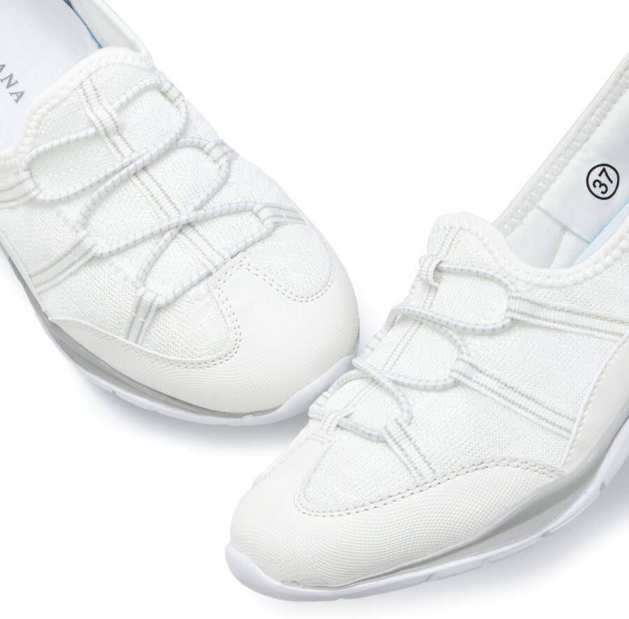 Lascana Sneakers Lage schoen vrijetijdsschoen slipper om in te stappen met elastische veters vegan