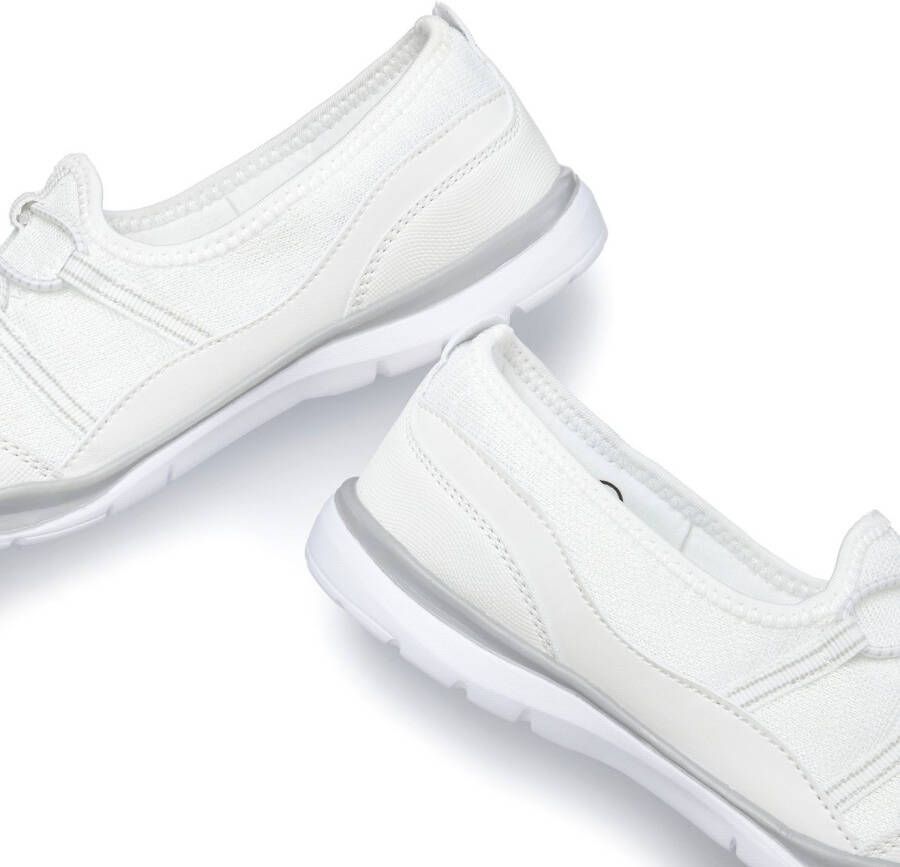 Lascana Sneakers Lage schoen vrijetijdsschoen slipper om in te stappen met elastische veters vegan