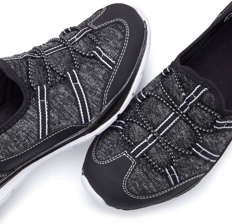 Lascana Sneakers Lage schoen vrijetijdsschoen slipper om in te stappen met elastische veters vegan
