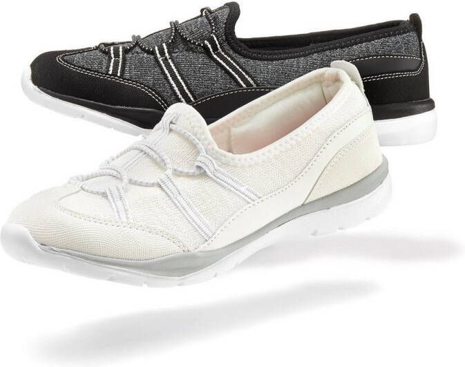 Lascana Sneakers Lage schoen Vrijetijdsschoen Slipper Slip-on sneaker VEGAN