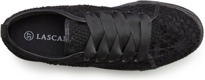 Lascana Sneakers met lichte plateausole en punt veterschoenen vrijetijdsschoenen