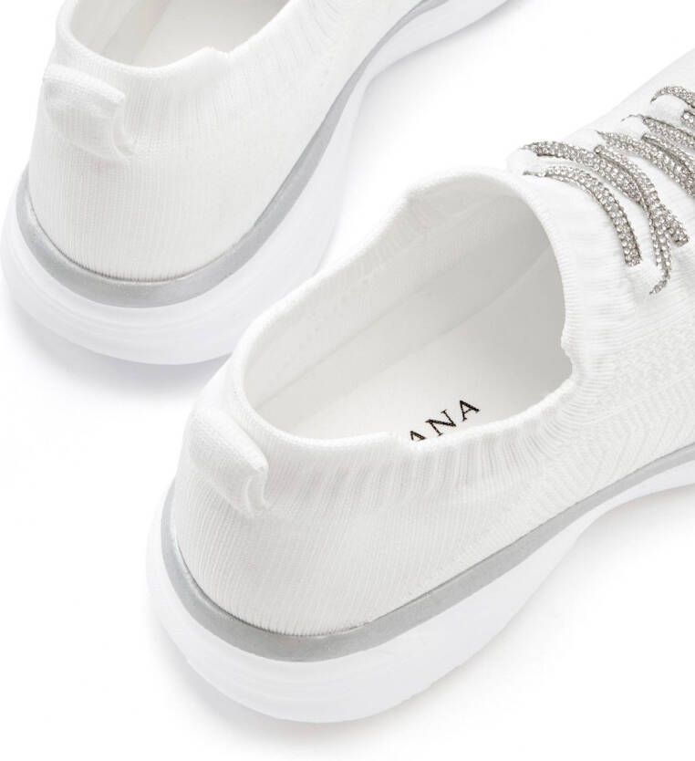 Lascana Sneakers met modieuze glinsterende veters vegan