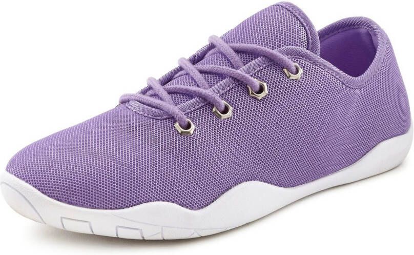 Lascana Sneakers met ultradunne zool superlicht veterschoenen unisex vegan