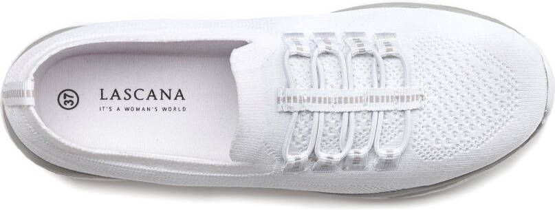 Lascana Sneakers Slippers lage schoenen om in te schieten licht meshmateriaal VEGAN