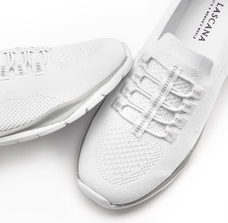 Lascana Sneakers Slippers lage schoenen om in te schieten licht meshmateriaal VEGAN