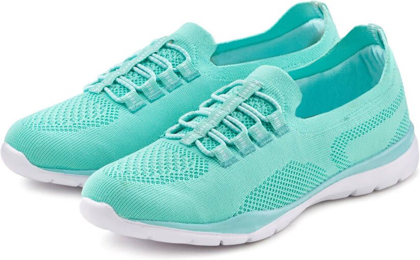 Lascana Sneakers Slippers lage schoenen om in te schieten licht meshmateriaal VEGAN
