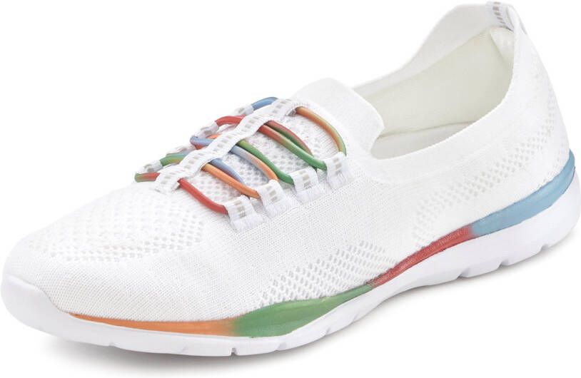 Lascana Sneakers Slippers lage schoenen om in te schieten licht meshmateriaal VEGAN
