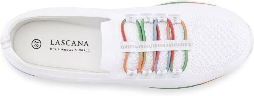 Lascana Sneakers Slippers lage schoenen om in te schieten licht meshmateriaal VEGAN
