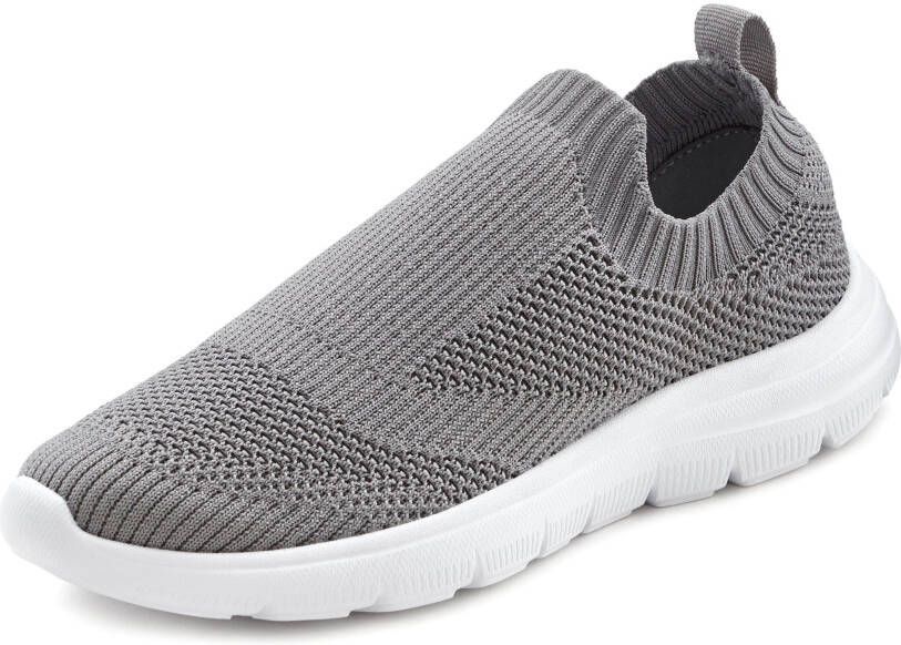 Lascana Sneakers Slip-ins slipper lage schoen ultralicht en om in te slippen VEGAN