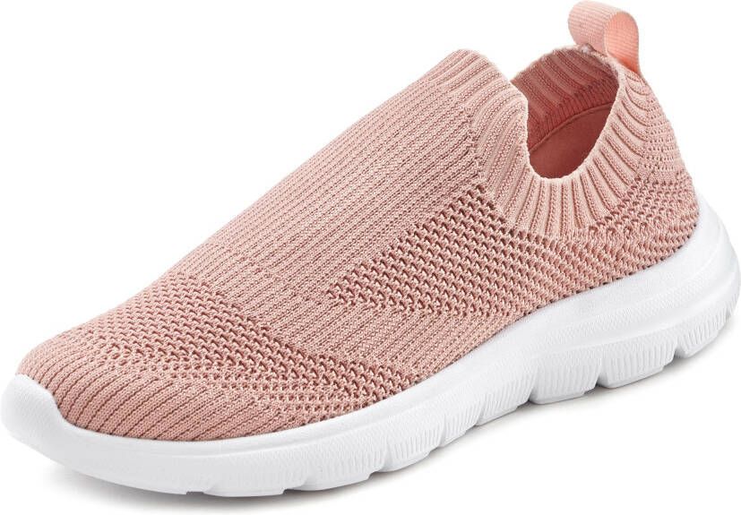 Lascana Sneakers Slip-ins slipper lage schoen ultralicht en om in te slippen VEGAN