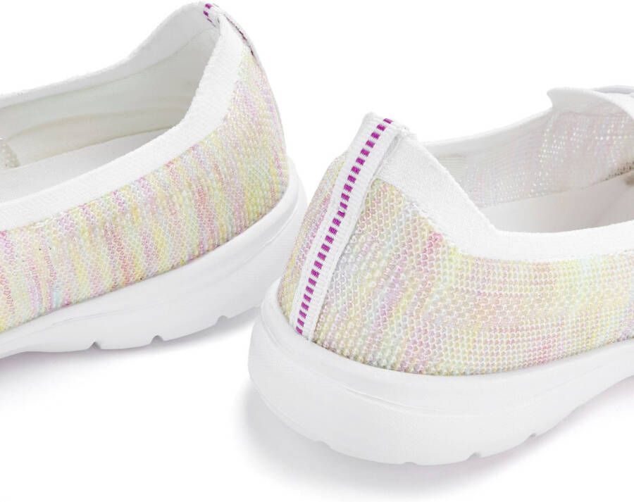 Lascana Sneakers Slippers lage schoenen om in te schieten licht meshmateriaal VEGAN