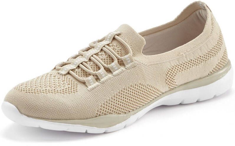 Lascana Sneakers Slippers lage schoenen om in te schieten licht meshmateriaal VEGAN