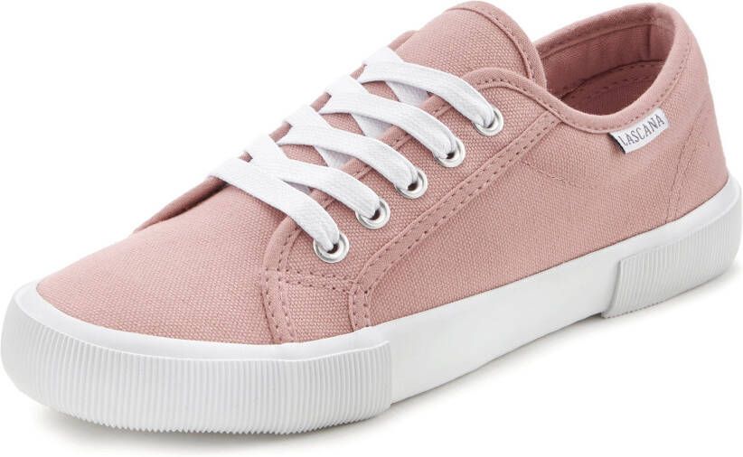 Lascana Sneakers van textiel veterschoen vrijetijdsschoen