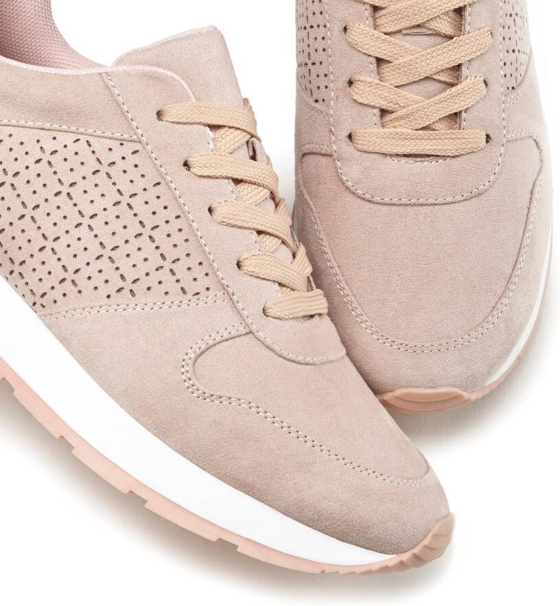 Lascana Sneakers met filigraan cut-outs veterschoen vrijetijdsschoen vegan - Foto 4