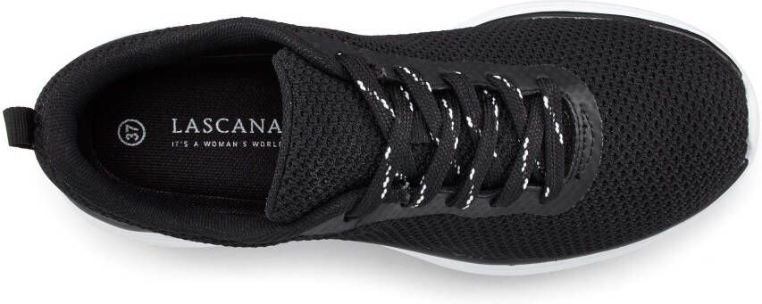 Lascana Sneakers Veterschoen lage schoen vrijetijdsschoen ultralicht VEGAN