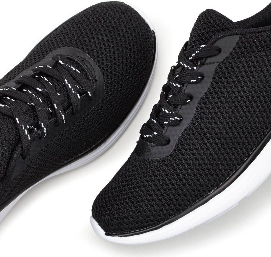 Lascana Sneakers Veterschoen lage schoen vrijetijdsschoen ultralicht VEGAN