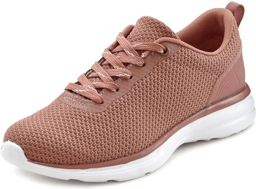 Lascana Sneakers Veterschoen lage schoen vrijetijdsschoen ultralicht VEGAN