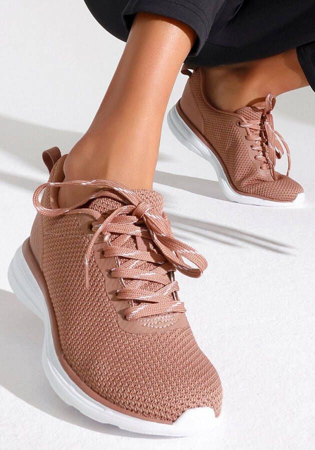 Lascana Sneakers Veterschoen lage schoen vrijetijdsschoen ultralicht VEGAN