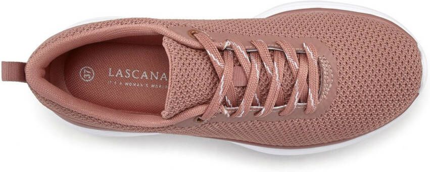 Lascana Sneakers Veterschoen lage schoen vrijetijdsschoen ultralicht VEGAN