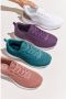 Lascana Sneakers Veterschoen lage schoen vrijetijdsschoen ultralicht VEGAN - Thumbnail 4