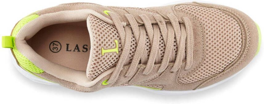 Lascana Sneakers Veterschoen lichte chunky zool verwijderbare binnenzool