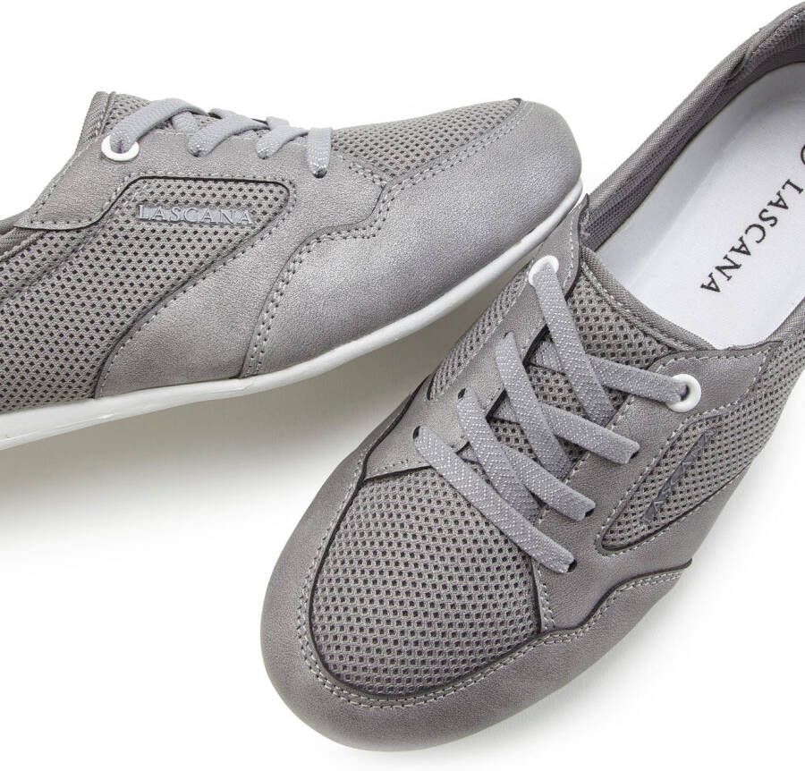 Lascana Sneakers Vrijetijdsschoen lage schoen in modieuze mesh-look VEGAN