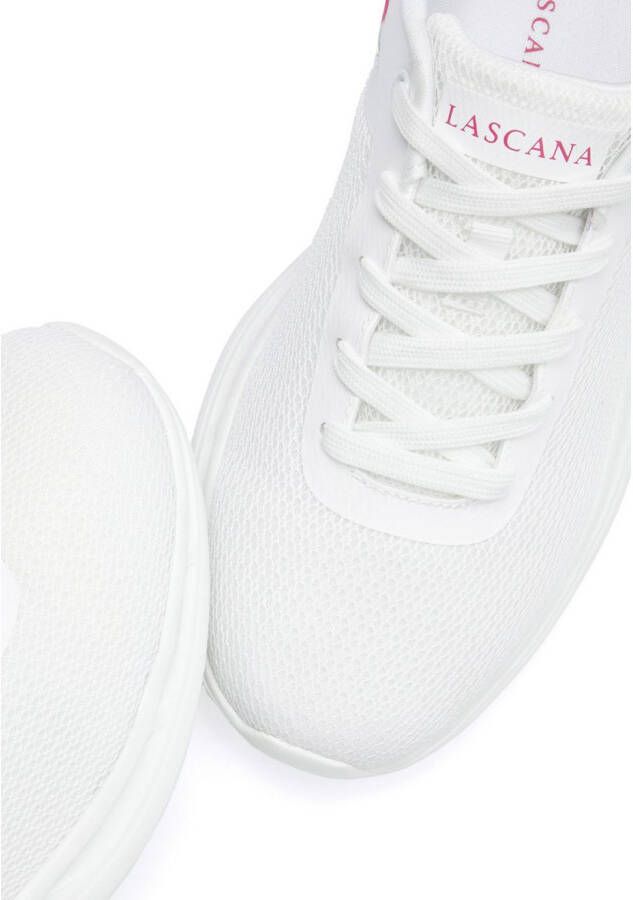 Lascana Sneakers Vrijetijdsschoen lage schoen met bloemenprint VEGAN
