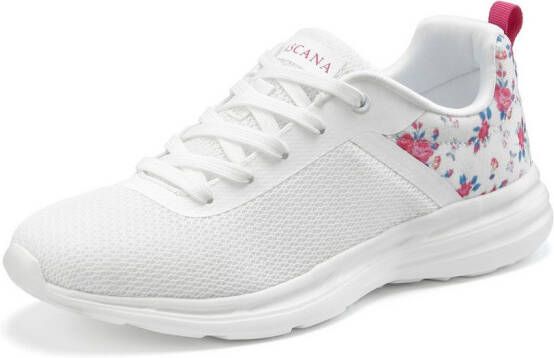 Lascana Sneakers Vrijetijdsschoen lage schoen met bloemenprint VEGAN
