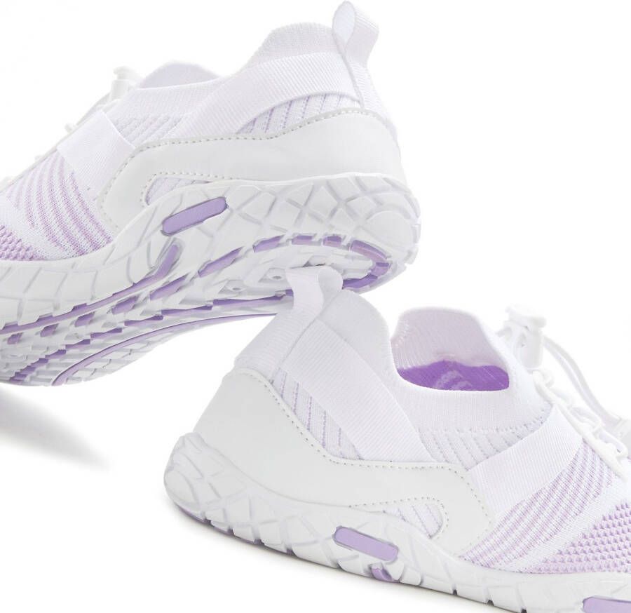 Lascana Sneakers Vrijetijdsschoen lage schoen superlicht platte flexibele zool VEGAN
