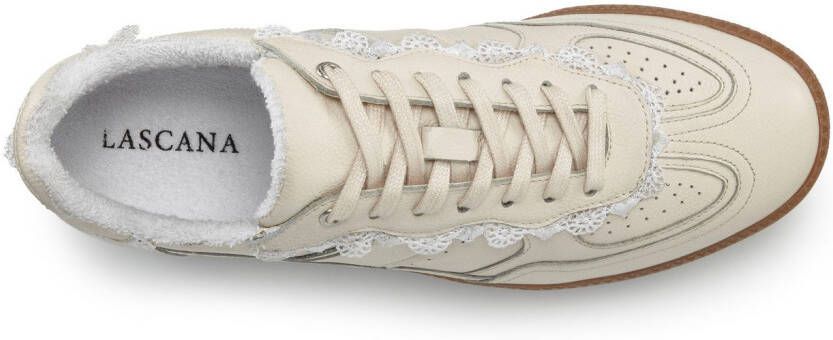Lascana Sneakers Vrijetijdsschoen lage schoen van leer met spitse details