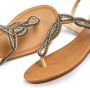 Lascana Teenslippers Sandaal pantoffel met sierstenen in glitter-look VEGAN - Thumbnail 5