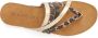 Lascana Teenslippers Sandaal pantoletten van leer met kurken voetbed - Thumbnail 2